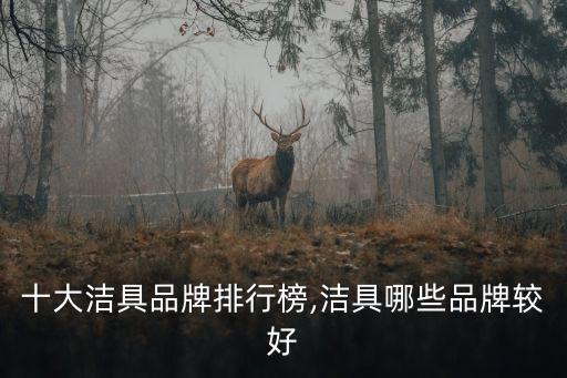 十大潔具品牌排行榜,潔具哪些品牌較好