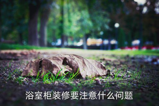 浴室柜裝修要注意什么問題