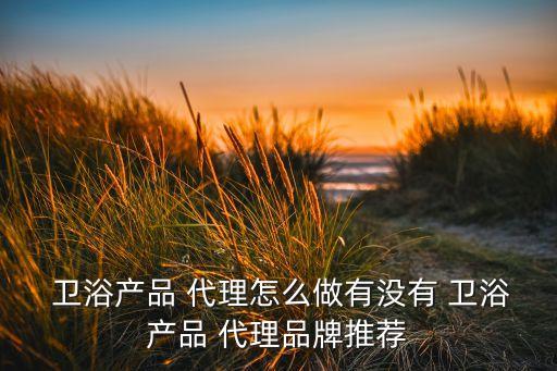  衛(wèi)浴產(chǎn)品 代理怎么做有沒有 衛(wèi)浴產(chǎn)品 代理品牌推薦