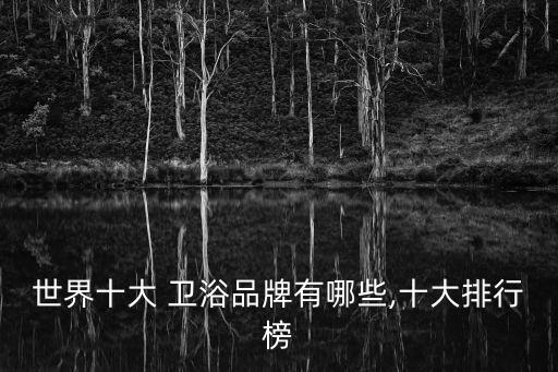 世界十大 衛(wèi)浴品牌有哪些,十大排行榜