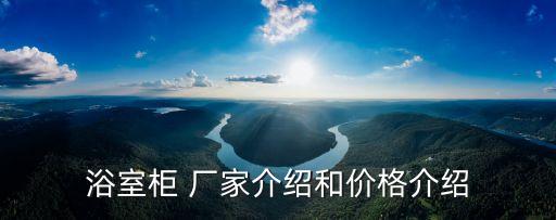 浴室柜 廠家介紹和價格介紹