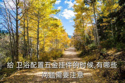給 衛(wèi)浴配置五金掛件的時(shí)候,有哪些問題需要注意