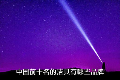 中國前十名的潔具有哪些品牌
