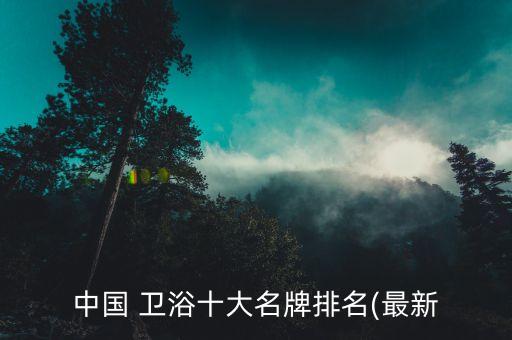 中國 衛(wèi)浴十大名牌排名(最新
