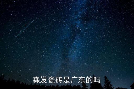 森發(fā)瓷磚是廣東的嗎