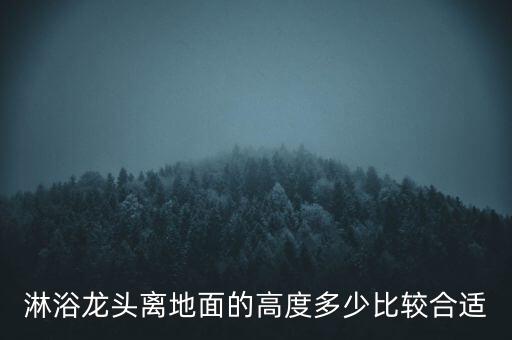 淋浴龍頭離地面的高度多少比較合適