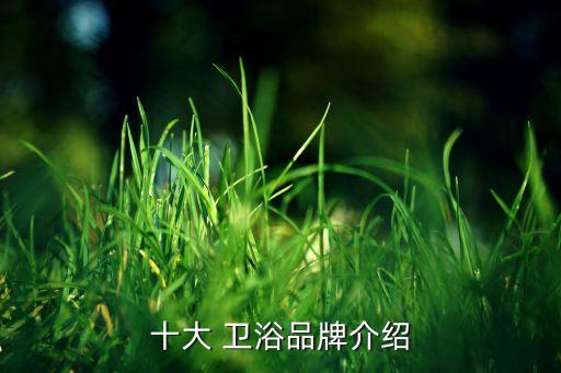 十大 衛(wèi)浴品牌介紹