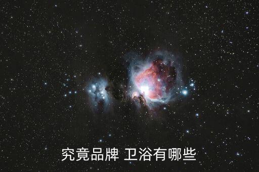 究竟品牌 衛(wèi)浴有哪些