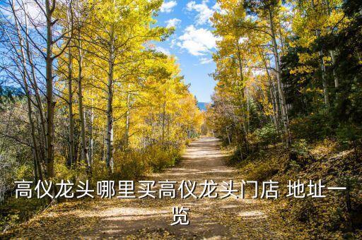 高儀龍頭哪里買高儀龍頭門店 地址一覽