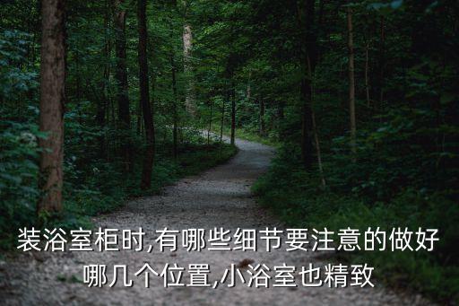裝浴室柜時,有哪些細節(jié)要注意的做好哪幾個位置,小浴室也精致