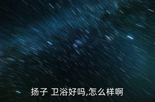 揚子 衛(wèi)浴好嗎,怎么樣啊