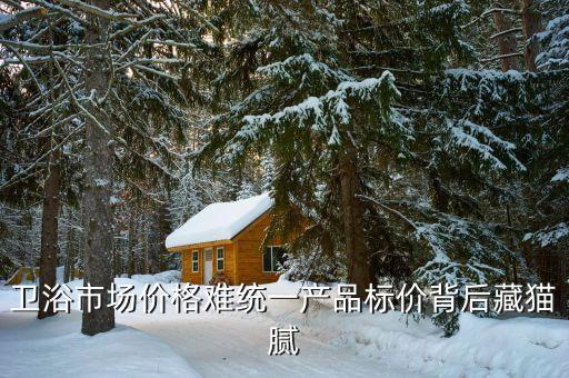 衛(wèi)浴市場價格難統(tǒng)一產(chǎn)品標價背后藏貓膩
