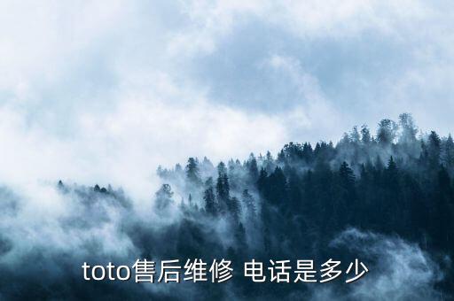 toto售后維修 電話是多少