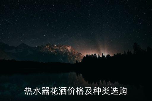 熱水器花灑價(jià)格及種類選購(gòu)
