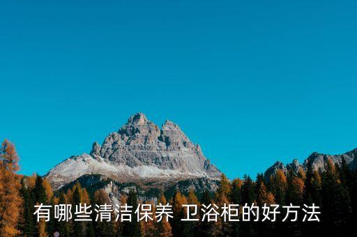 有哪些清潔保養(yǎng) 衛(wèi)浴柜的好方法