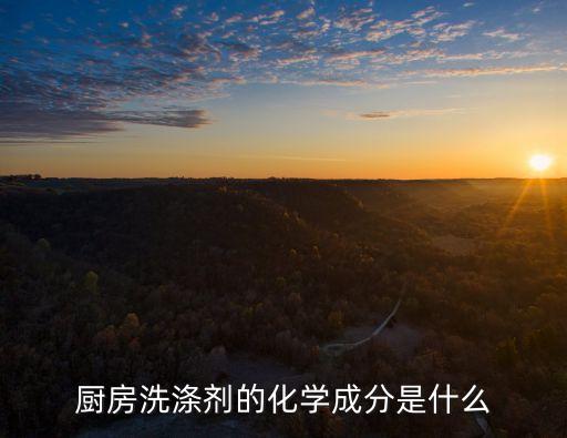 廚房洗滌劑的化學(xué)成分是什么