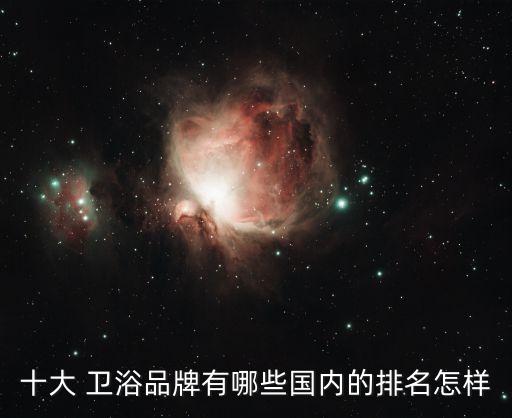 十大 衛(wèi)浴品牌有哪些國內(nèi)的排名怎樣