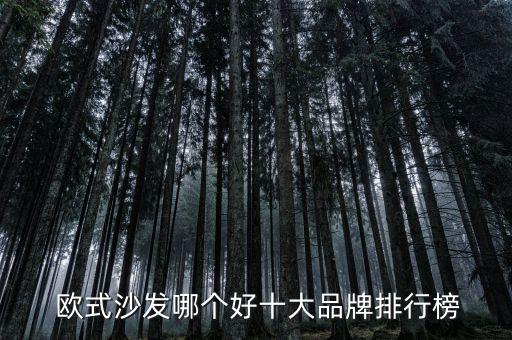  歐式沙發(fā)哪個好十大品牌排行榜