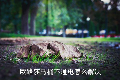  歐路莎馬桶不通電怎么解決