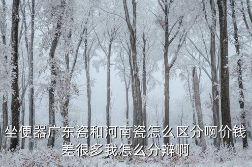 坐便器廣東瓷和河南瓷怎么區(qū)分啊價錢差很多我怎么分辯啊