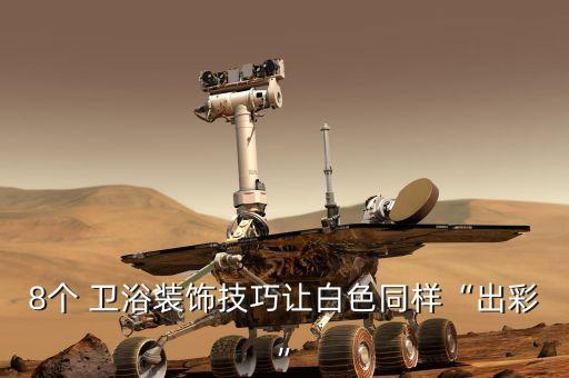 8個(gè) 衛(wèi)浴裝飾技巧讓白色同樣“出彩”