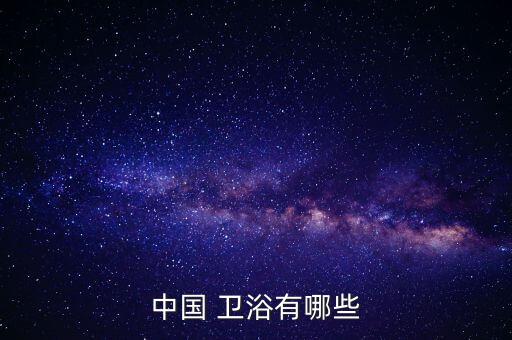 中國 衛(wèi)浴有哪些