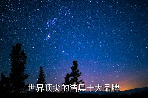 世界頂尖的潔具十大品牌