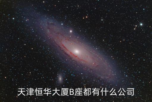 天津恒華大廈B座都有什么公司