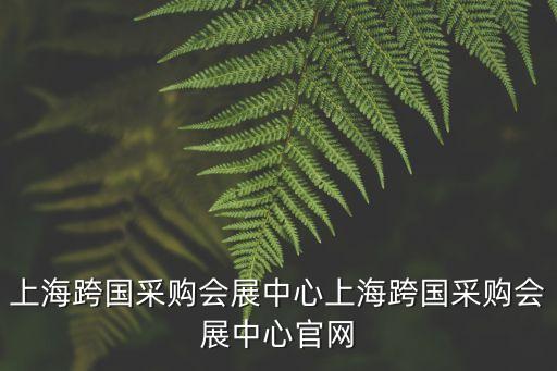 上?？鐕?guó)采購(gòu)會(huì)展中心上?？鐕?guó)采購(gòu)會(huì)展中心官網(wǎng)