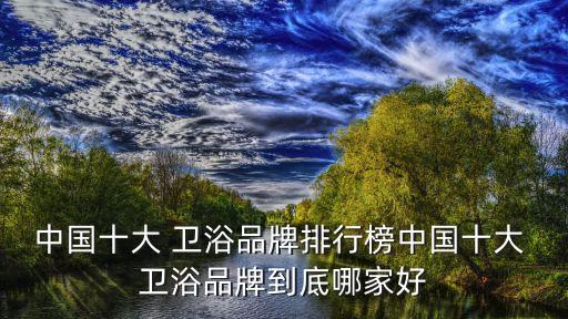 中國十大 衛(wèi)浴品牌排行榜中國十大 衛(wèi)浴品牌到底哪家好