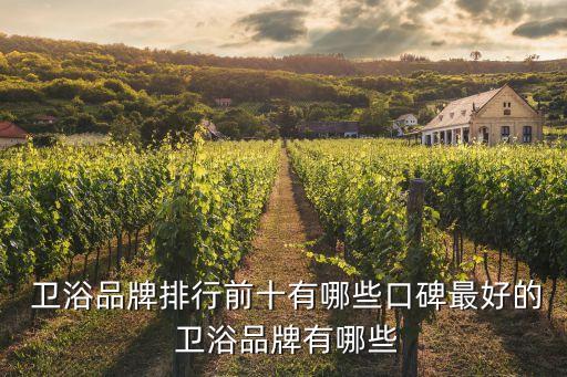  衛(wèi)浴品牌排行前十有哪些口碑最好的 衛(wèi)浴品牌有哪些