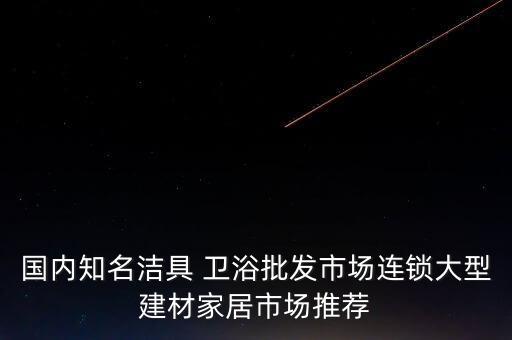 國內(nèi)知名潔具 衛(wèi)浴批發(fā)市場連鎖大型建材家居市場推薦