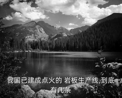 我國已建成點火的 巖板生產(chǎn)線,到底有幾條