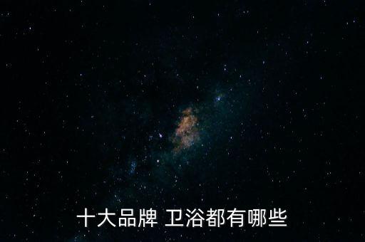 十大品牌 衛(wèi)浴都有哪些