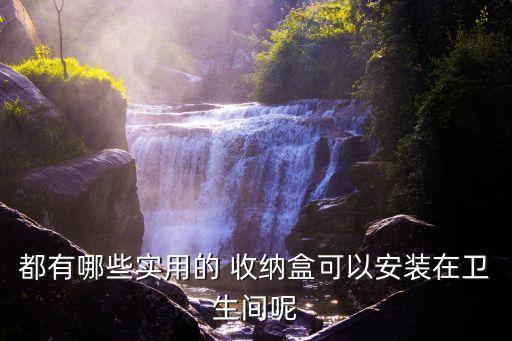 都有哪些實(shí)用的 收納盒可以安裝在衛(wèi)生間呢