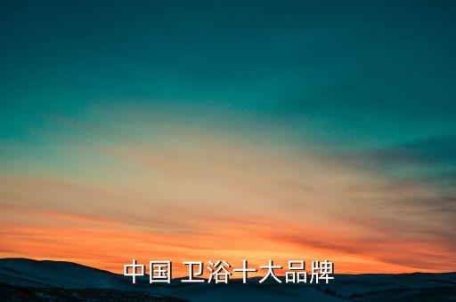 中國(guó) 衛(wèi)浴十大品牌