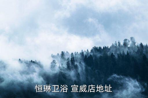 恒琳衛(wèi)浴 宣威店地址