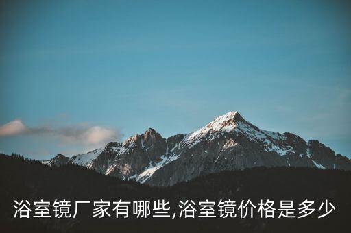 長安衛(wèi)浴智能鏡工廠地址