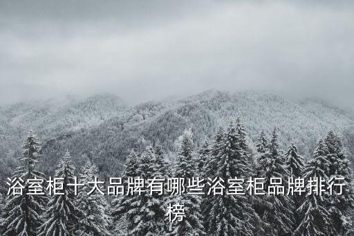 浴室柜十大品牌有哪些浴室柜品牌排行榜