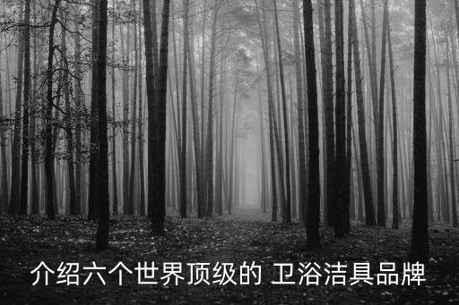 介紹六個世界頂級的 衛(wèi)浴潔具品牌
