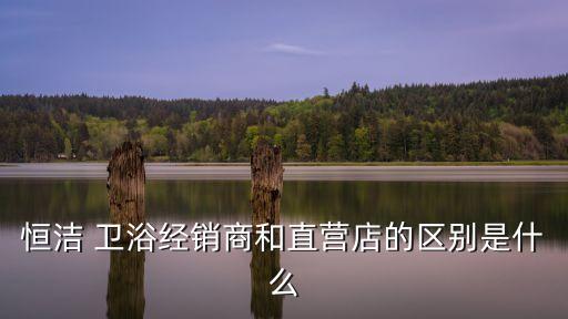 恒潔 衛(wèi)浴經銷商和直營店的區(qū)別是什么