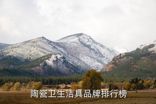  陶瓷衛(wèi)生潔具品牌排行榜