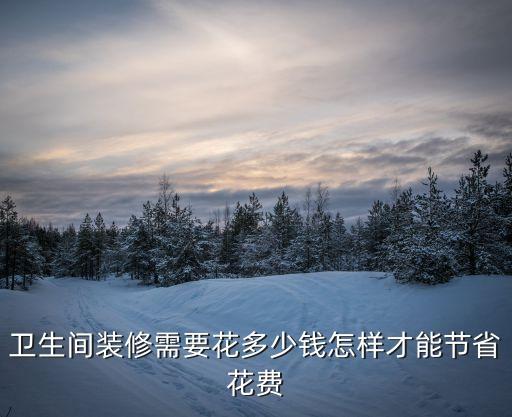 衛(wèi)生間裝修需要花多少錢怎樣才能節(jié)省花費(fèi)