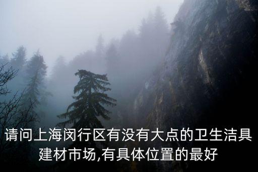 請問上海閔行區(qū)有沒有大點(diǎn)的衛(wèi)生潔具建材市場,有具體位置的最好