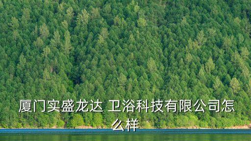  廈門實盛龍達 衛(wèi)浴科技有限公司怎么樣