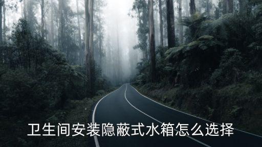 衛(wèi)生間安裝隱蔽式水箱怎么選擇