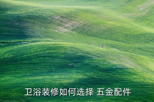  衛(wèi)浴裝修如何選擇 五金配件