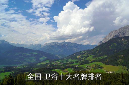 全國(guó) 衛(wèi)浴十大名牌排名