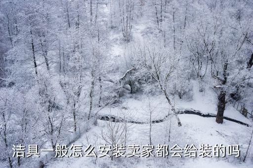 潔具一般怎么安裝賣家都會給裝的嗎