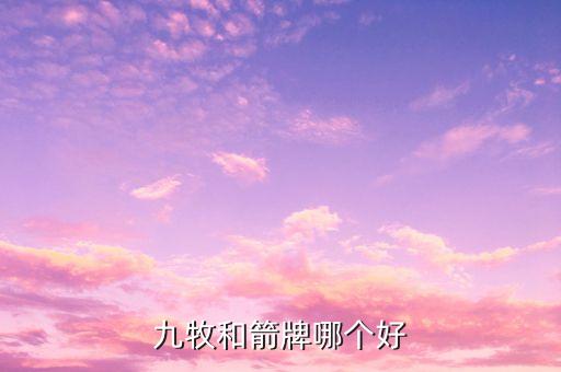九牧和箭牌哪個(gè)好